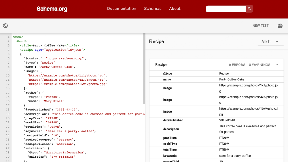 Schema Markup Validator